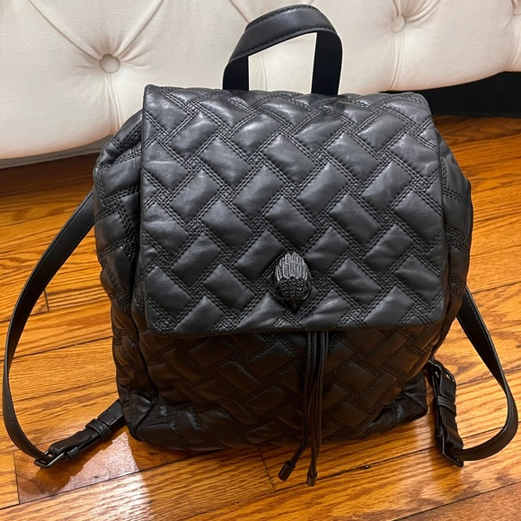 Kurt Geiger Handbags - Kurt Geiger Black Quilted Backpack
